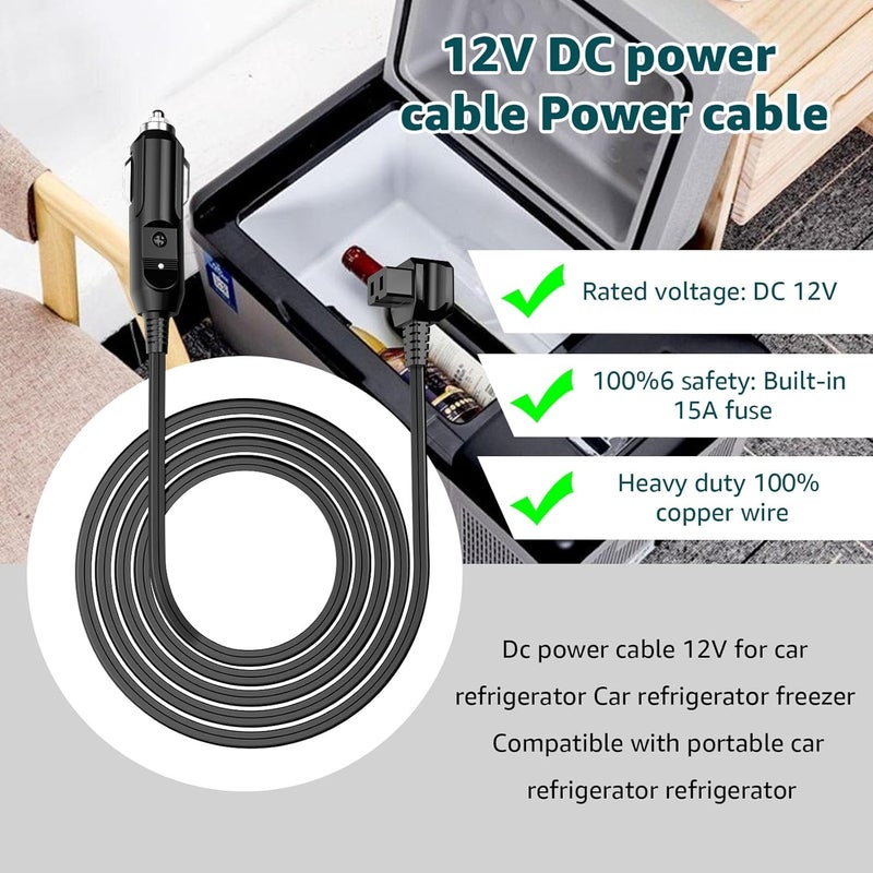 Norward DC Power Cord Compatible with alpicool, Bodega, euhomy, bougeRV, ARB, ICECO, Setpower, JoyTutus for Most 12V/24V Car Refrigerator - Image 5